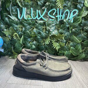 Hey Dude Paul Shoes Dusty Olive Men Size 10 Comfort Lightweight